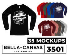 Load image into Gallery viewer, Bella Canvas 3501, All Colors 35 Mockups
