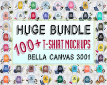 Load image into Gallery viewer, 100+ Huge Bundle Bella Canvas 3001 T-Shirt Mockup
