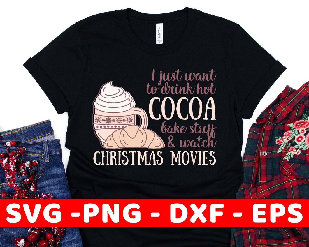 Hot Cocoa Christmas Movies Design