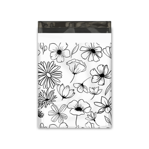 10x13" Poly Mailers - Floral