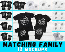 Load image into Gallery viewer, BUNDLE 12 Mockups Family Shirt Mock ups
