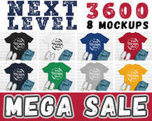 Load image into Gallery viewer, BUNDLE 8 Mockups Next Level 3600
