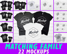 Load image into Gallery viewer, BUNDLE 22 Mockups Family Shirt Mock ups
