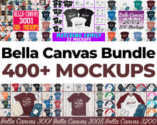 Load image into Gallery viewer, Huge Bundle T-Shirt Mockup - Bella Canvas 400+
