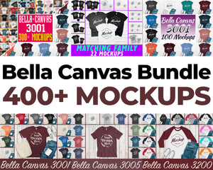Huge Bundle T-Shirt Mockup - Bella Canvas 400+