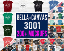 Load image into Gallery viewer, Mega Bundle Bella Canvas 3001 - 200 High Quality Mockups With Over 35 Colors
