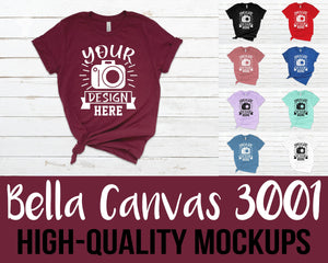 Bella Canvas 3001 MEGA BUNDLE - 42 High Quality Mockups