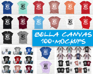 Huge Bundle Bella Canvas 3001 Shirt Mockups 100+