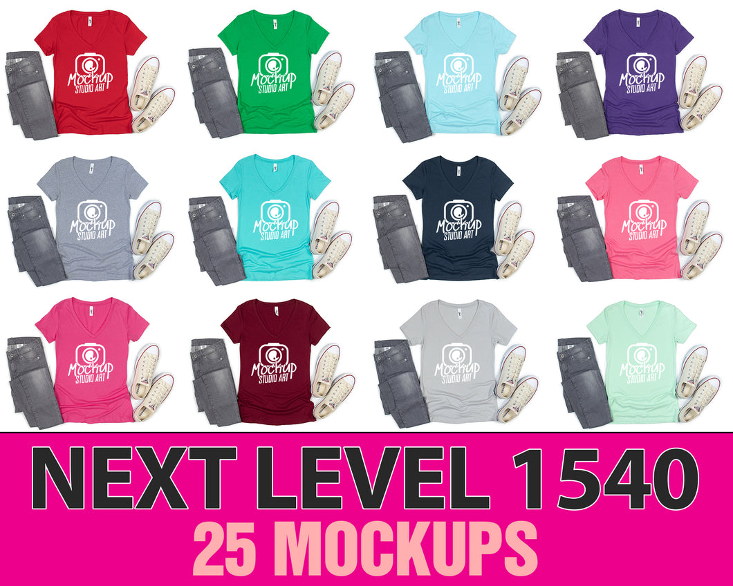 Next Level 1540 - 25 Mockups - Casual