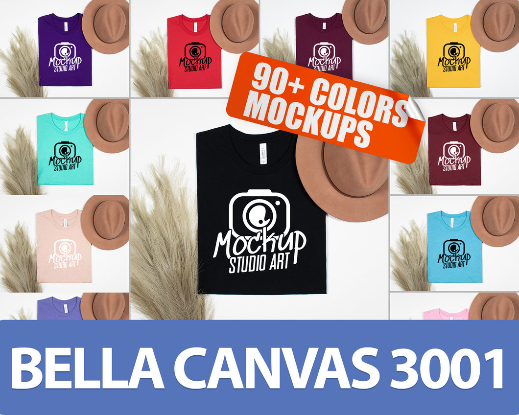 Bella Canvas 3001 - 95 colors - Folded